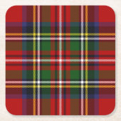 Royal Stewart Tartan Kartonnen Onderzetters (Voorkant)