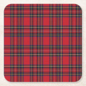 Royal Stewart Tartan Kartonnen Onderzetters (Voorkant)