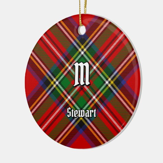 Royal Stewart Tartan Keramisch Ornament (Links)