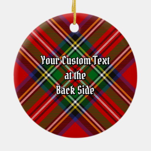 Royal Stewart Tartan Keramisch Ornament (Achterkant)