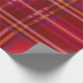 Royal Stewart Tartan Kerstpatroon Cadeaupapier (Hoek)