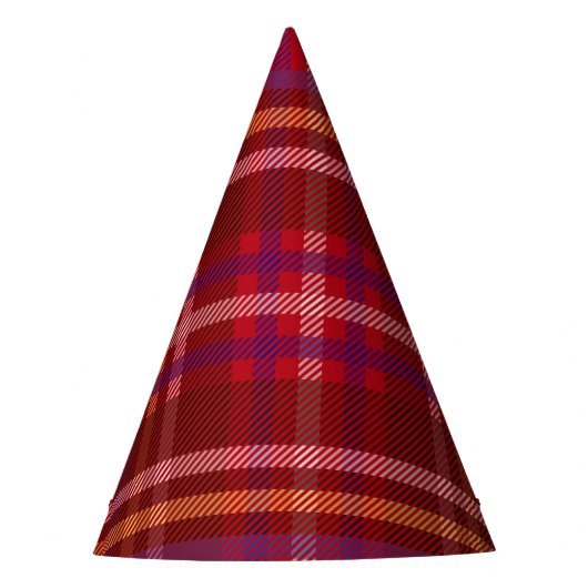 Royal Stewart Tartan Kerstpatroon Feesthoedjes (Voorkant)