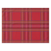 Royal Stewart Tartan Kerstpatroon Tafelkleed (Voorkant (Horizontaal))