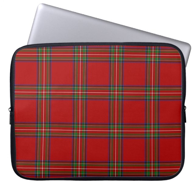 Royal Stewart Tartan Laptop Hoesje Sleeve (Voorkant)