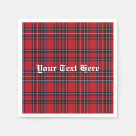 Royal Stewart Tartan Monogram Servetten