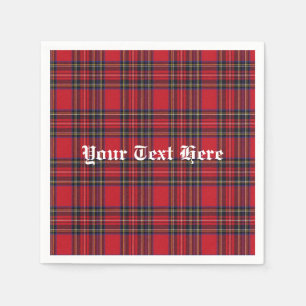 Royal Stewart Tartan Monogram Servetten