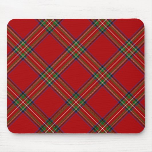 Royal Stewart Tartan Mousepad Muismat (Voorkant)