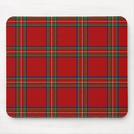 Royal Stewart Tartan Mousepad Muismat (Voorkant)