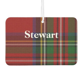 Royal Stewart Tartan Plaid Auto Geurverschermer Luchtverfrisser