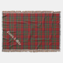 Royal Stewart Tartan Plaid Custom Gooi Deken