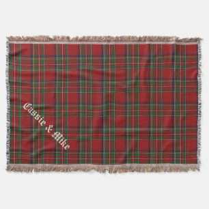 Royal Stewart Tartan Plaid Custom Gooi Deken