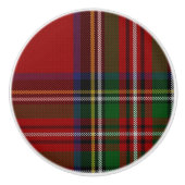 Royal Stewart Tartan Plaid Drawer Pull Keramische Knop (Voorkant)