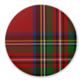 Royal Stewart Tartan Plaid Drawer Pull Keramische Knop