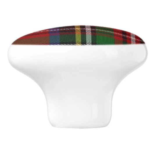 Royal Stewart Tartan Plaid Drawer Pull Keramische Knop (Zijkant)