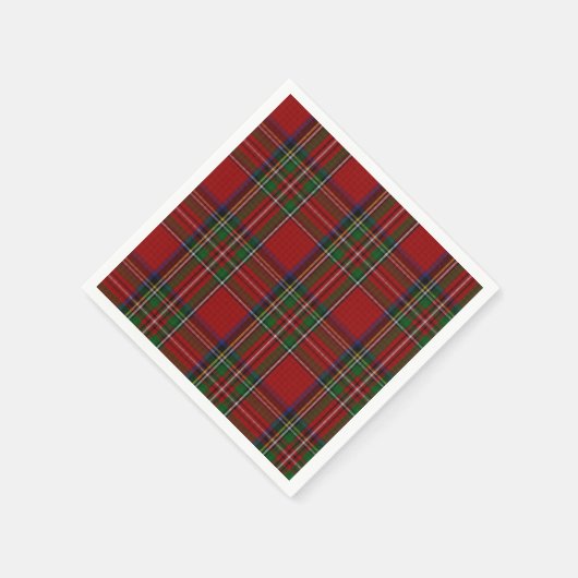 Royal Stewart Tartan Plaid Papieren servetten (Hoek)