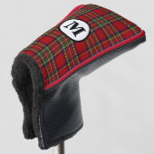 Royal Stewart Tartan Plaid Schotse Clan Monogram Golfheadcover (3/4 voorkant)