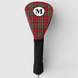 Royal Stewart Tartan Plaid Schotse Clan Monogram Golfheadcover