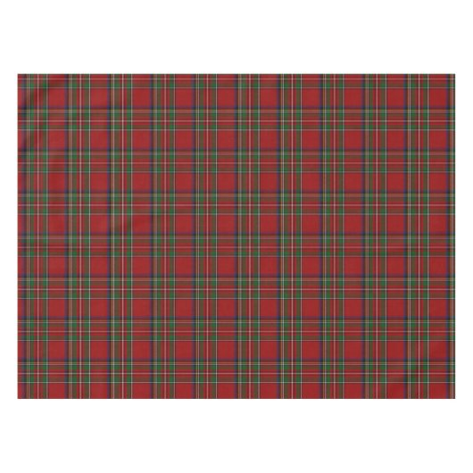 Royal Stewart Tartan Plaid Tafeldoek Tafelkleed (Voorkant (Horizontaal))