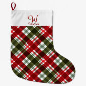 Royal Stewart Tartan Pset Grote Kerstsok (Voorkant)