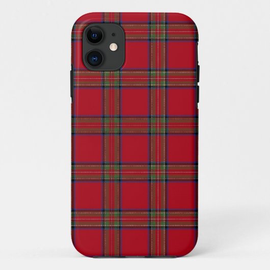 Royal Stewart Tartan Pset iPhone, Plus, Pro Hoesje (Achterkant)