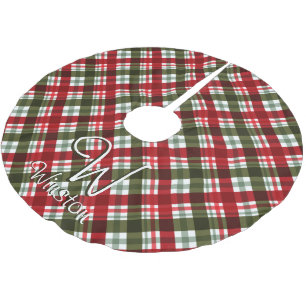 Royal Stewart Tartan Pset Monogram Kerstboom Rok