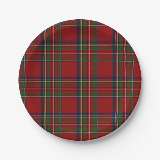 Royal Stewart Tartan Pset Paper Bord (Voorkant)