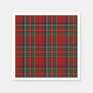 Royal Stewart Tartan Pset Paper Napkins Servetten