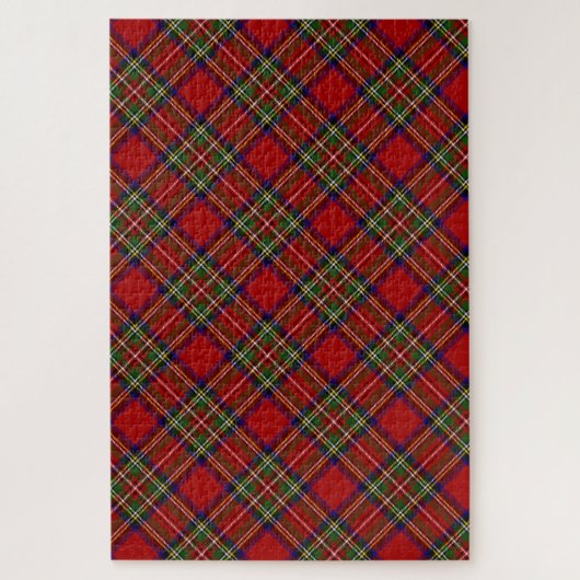Royal Stewart Tartan Pset Pattern Legpuzzel (Verticaal)