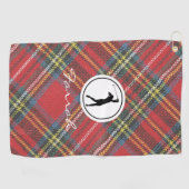 Royal Stewart Tartan Pset Print, Vrouw Golfhanddoek (Horizontaal)