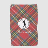 Royal Stewart Tartan Pset Print, Vrouw Golfhanddoek (Voorkant)