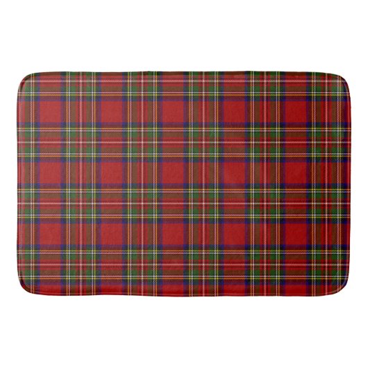 Royal Stewart Tartan Pset Scottish Pattern Badmat (Voorkant)