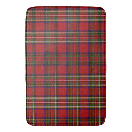 Royal Stewart Tartan Pset Scottish Pattern Badmat (Voorkant Verticaal)