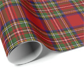 Royal Stewart Tartan Pset Scottish Pattern Cadeaupapier (Rol Hoek)