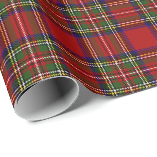 Royal Stewart Tartan Pset Scottish Pattern Cadeaupapier (Rol Hoek)