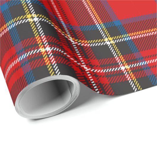 Royal Stewart Tartan Pset Scottish Pattern Cadeaupapier (Rol Hoek)
