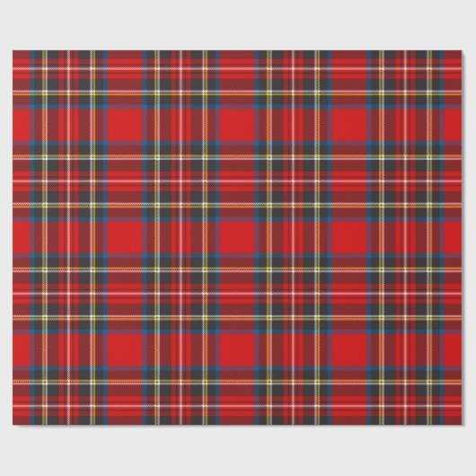 Royal Stewart Tartan Pset Scottish Pattern Cadeaupapier (Vlak)