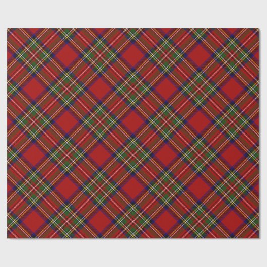 Royal Stewart Tartan Pset Scottish Pattern Cadeaupapier (Vlak)