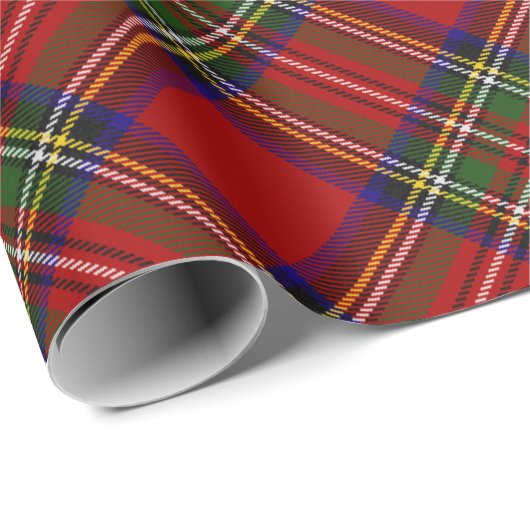 Royal Stewart Tartan Pset Scottish Pattern Cadeaupapier (Rol Hoek)
