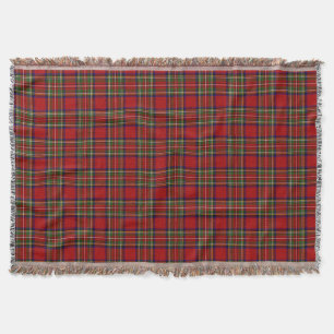 Royal Stewart Tartan Pset Scottish Pattern Deken