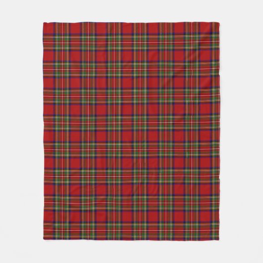 Royal Stewart Tartan Pset Scottish Pattern Fleece Deken (Voorkant)