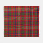 Royal Stewart Tartan Pset Scottish Pattern Fleece Deken (Voorkant (Horizontaal))
