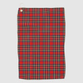 Royal Stewart Tartan Pset Scottish Pattern Golfhanddoek (Voorkant)