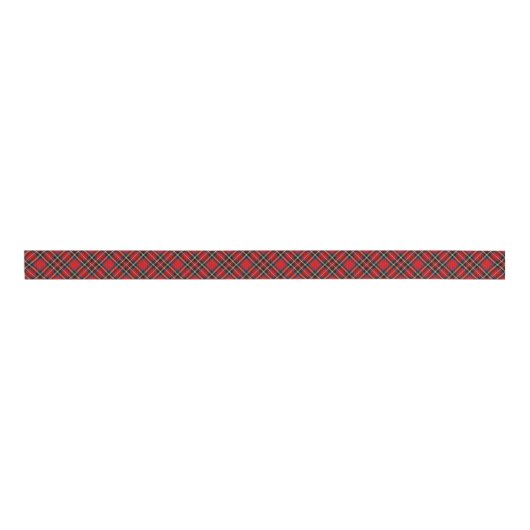 Royal Stewart Tartan Pset Scottish Pattern Grosgrain Lint (Voorkant)