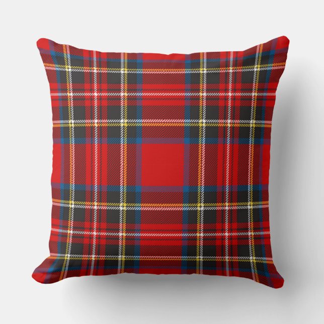 Royal Stewart Tartan Pset Scottish Pattern Kussen (Voorkant)