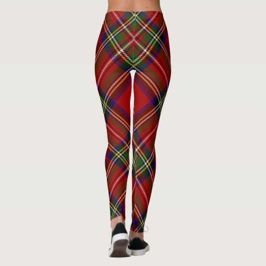 Royal Stewart Tartan Pset Scottish Pattern Leggings (Achterkant)