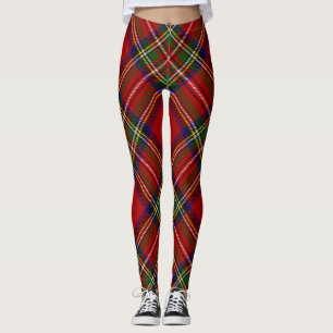 Royal Stewart Tartan Pset Scottish Pattern Leggings