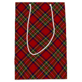 Royal Stewart Tartan Pset Scottish Pattern Medium Cadeauzakje (Voorkant)