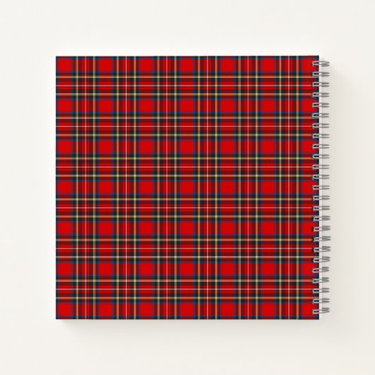 Royal Stewart Tartan Pset Scottish Pattern Notitieboek (Achterkant)