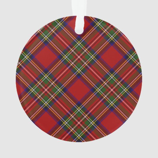 Royal Stewart Tartan Pset Scottish Pattern Ornament (achterkant)