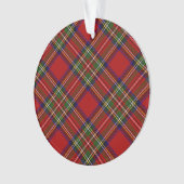 Royal Stewart Tartan Pset Scottish Pattern Ornament (voorkant)